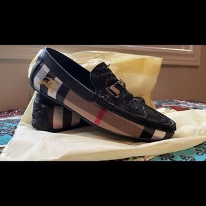 burberry casual shoes size 8.5 black leather